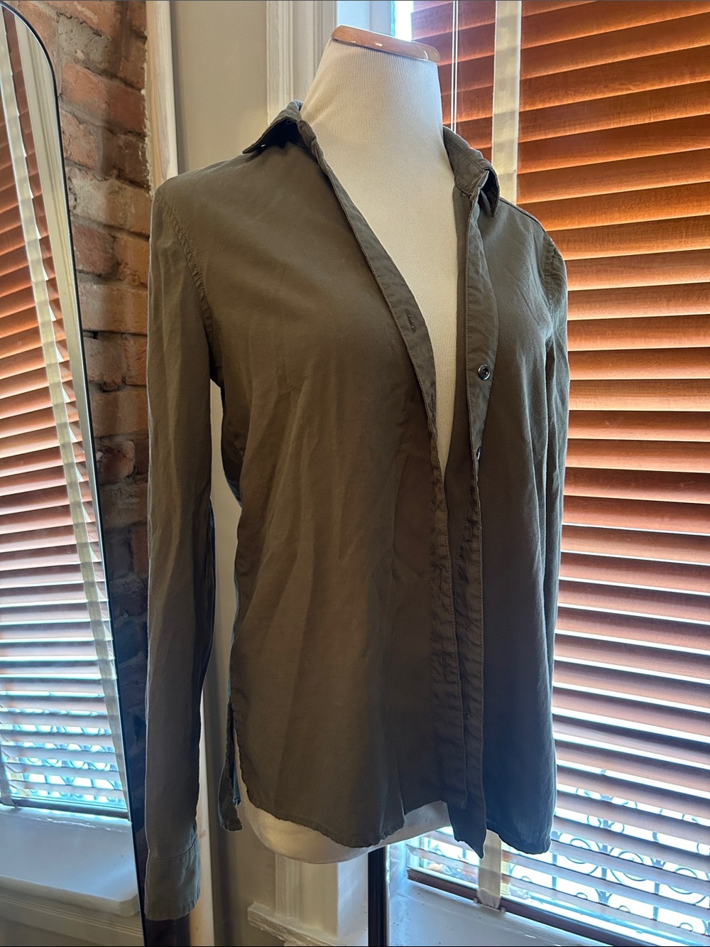 Workshop Republic Clothing Olive Utility Button-Down Shirt